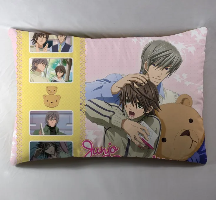 Розовый Аниме Манга junjou romantica 40*60 см наволочка для подушки сиденья постельные принадлежности Подушка 001 аккумулятор большой емкости - Цвет: Розовый