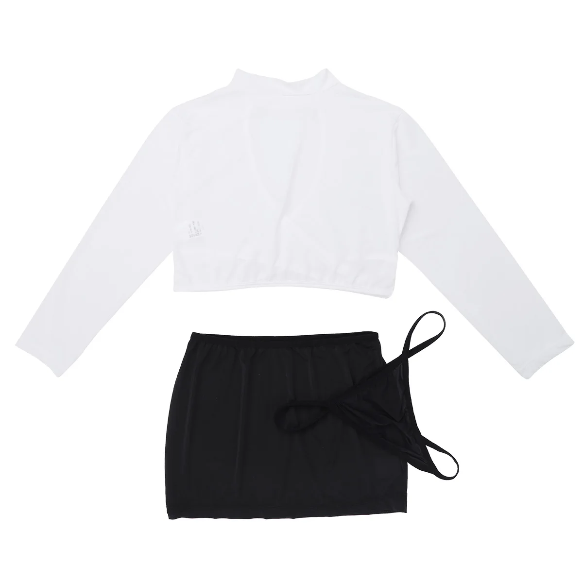 Сексуальный женский эротический костюм для косплея Школьный прозрачный кроп-Топ