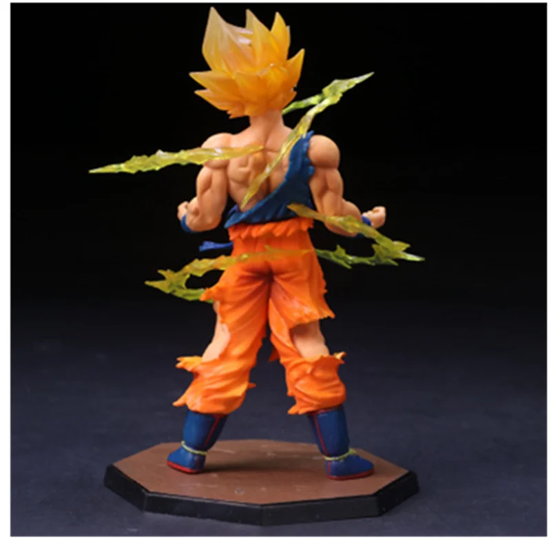 Игрушка SonGoku 17 см в виде Драконий жемчуг желтые волосы ПВХ аниме фигурки S Saiyan