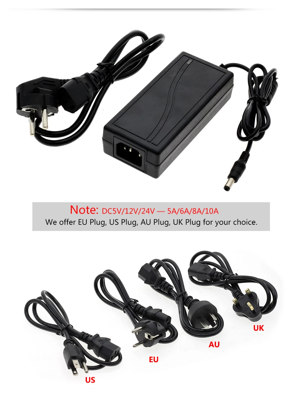 DC5V 12V 24V светодиодный Питание AC100-240V адаптер конвертер Зарядное устройство 1A 2A 3A 5A 6A 8A 10A трансформаторы для Светодиодные ленты