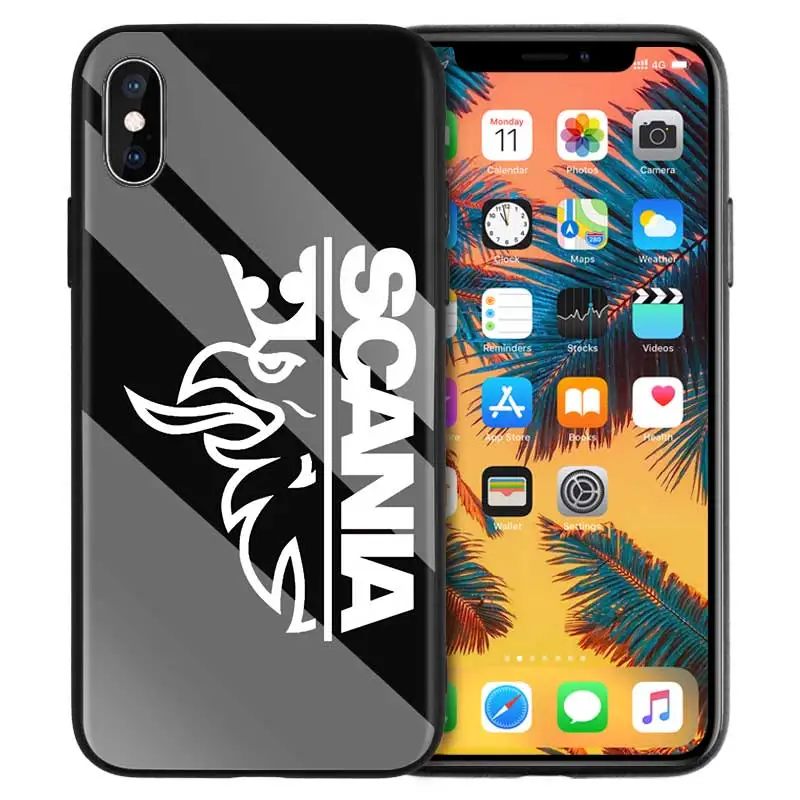 02 Грузовик SCANIA с принтом, из силикона мягкий чехол для Apple iPhone 7 8 6 6S 11 11Pro X XR XS MAX Plus 7P 6 8P 7+ 8+ Защитная крышка - Цвет: 02