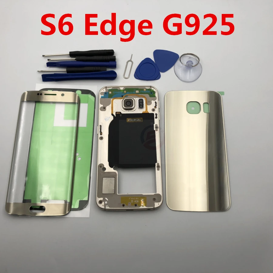 Оригинальный чехол S6 Edge с полным покрытием корпуса для Samsung Galaxy G925F G925