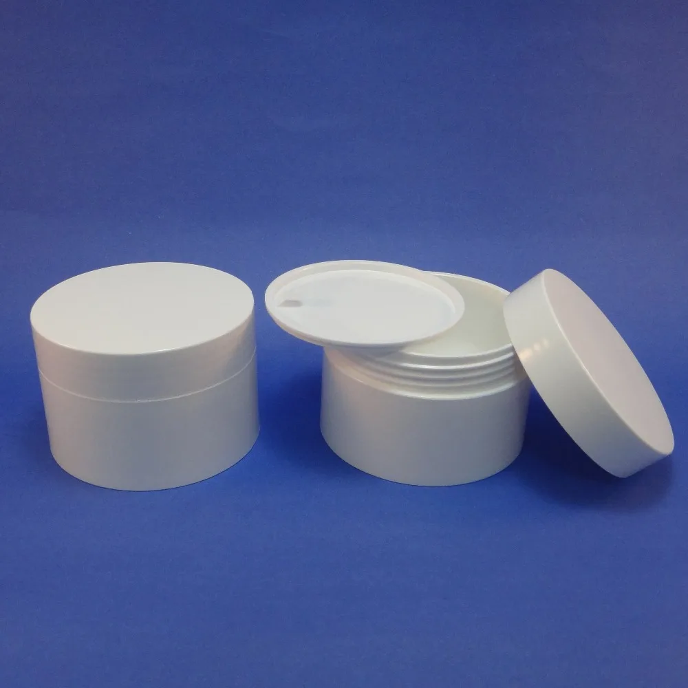 1 шт. белая пластиковая косметическая бутылка для крема 2 унции|cosmetics cream empty jar|empty