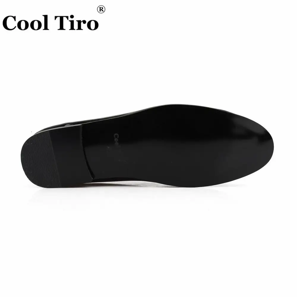 Cool Tiro Black Patent leather Loafers Men's Dress Shoes Moccasins Slippers Silk Bow tie Formal Wedding Business Casual Flats | Обувь