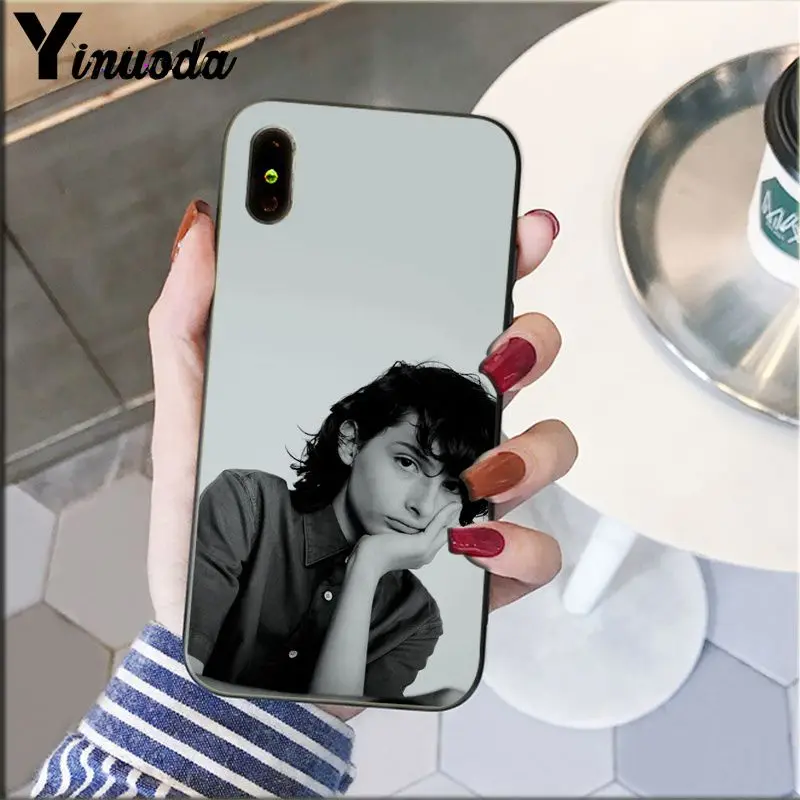 Yinuoda ТВ увлажняющим эффектом марки The Finn Wolfhard очень странные дела черный ТПУ
