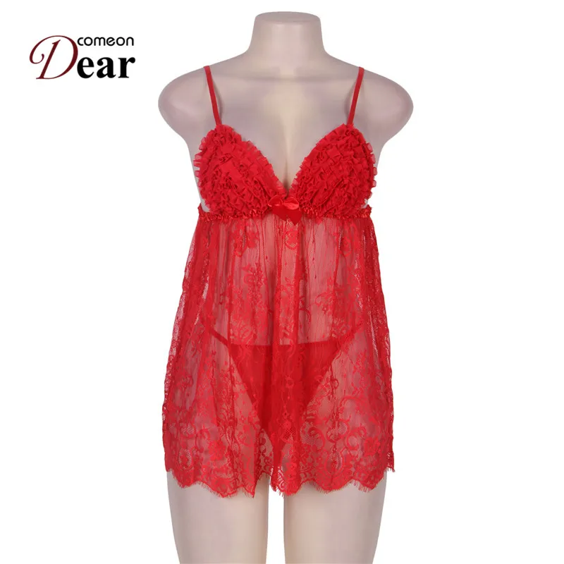 Comeondear платье Babydoll сексуальное женское белье эротический сексуальный костюм