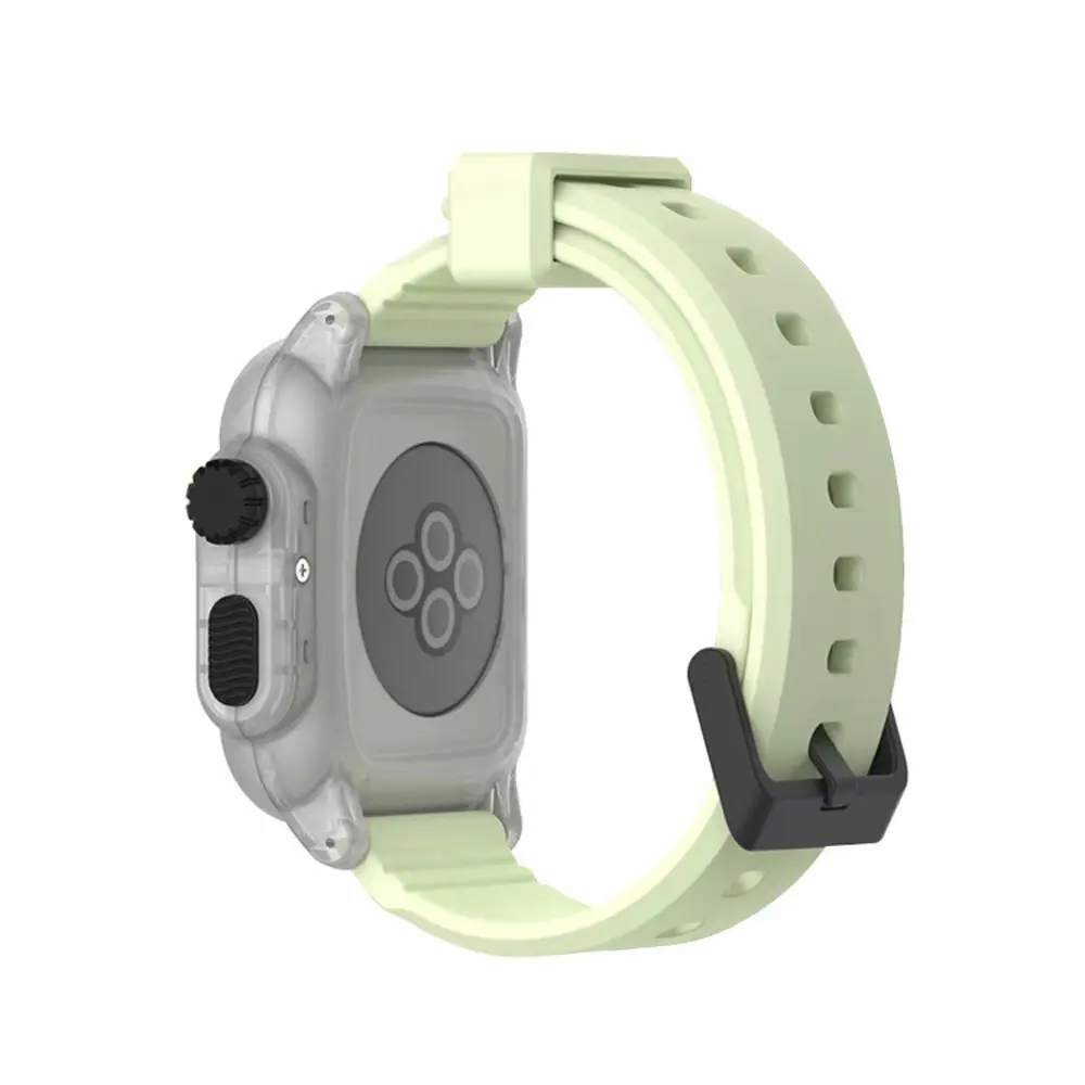Спортивный Силиконовый каучуковый ремешок для наручных часов Apple Watch Serise 5/4/3/2 мягкие Водонепроницаемый кабель-браслет на запястье для наручных часов iwatch, 40 мм 44 мм 42 мм
