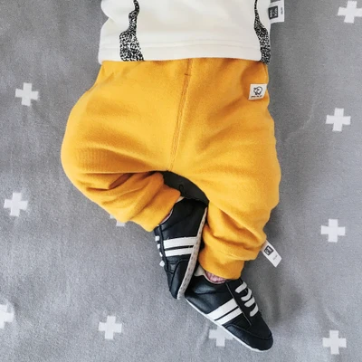 DK-170705 yellow Lemonmiyu/детские штаны для девочек с высокой талией, теплые флисовые штаны, длинные весенне-осенние вязаные леггинсы Дети брюки - Цвет: DK-170705 yellow
