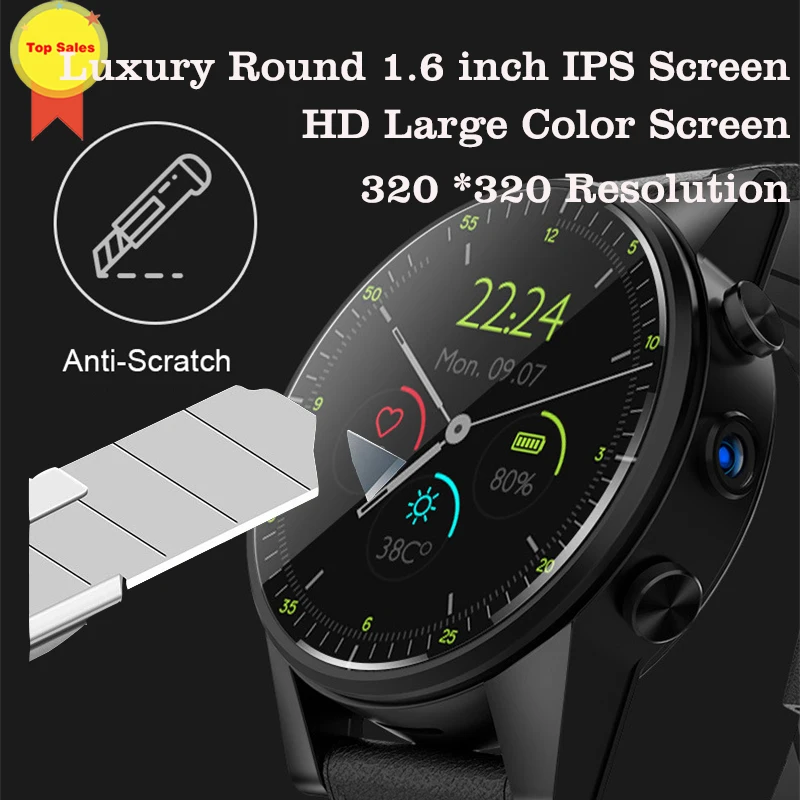 

2019 Smart Watch Android 7.1 3GB+32GB IP67 waterproof WIFI GPS 2MP Camera 1.6 Inch IPS google map 4G Smartwatch Men PK kw98 Z28