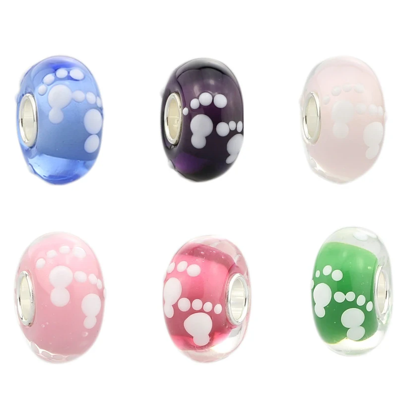 Ювелирные изделия из стерлингового серебра 925 пробы с большим отверстием