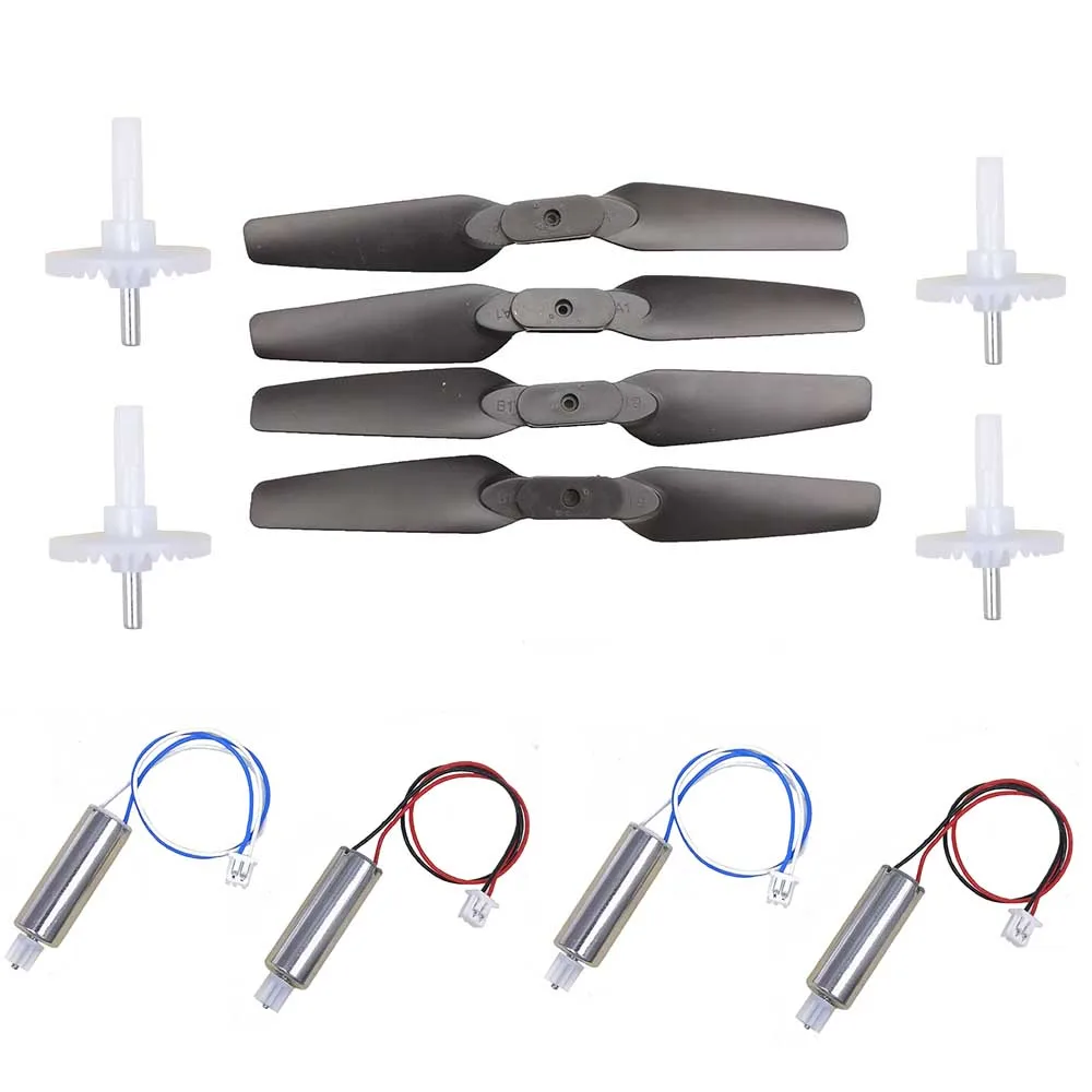 

S168 E58 O019 jy019 Blade Engine Motors Propellers Props Gears RC Quadcopter Drone Spare Parts