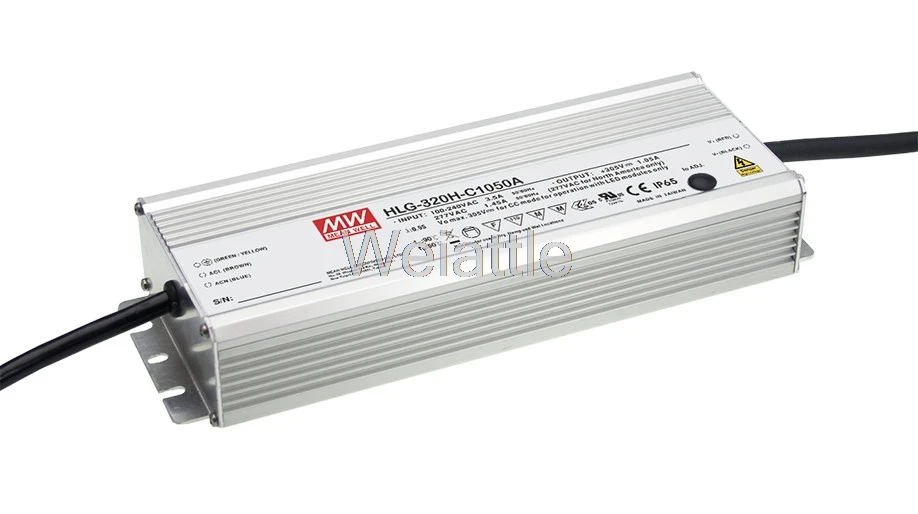 

MEAN WELL original HLG-320H-C1750A 91 ~ 183V 1750mA HLG-320H-C 320.25W LED Driver Power Supply A type Waterproof IP65
