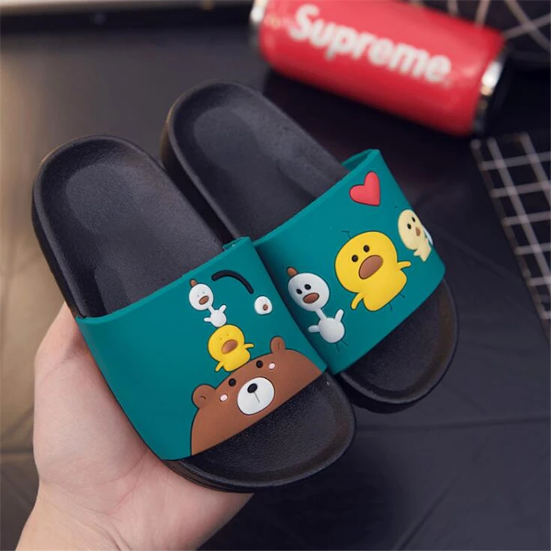 Тапочки детские летние дышащие 4 цвета на плоской подошве|child home slipper|slippers boychildren |