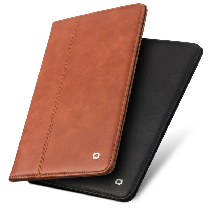 QIALINO Fashion Genuine Leather Flip Cover for iPad Pro 10.5 Luxury Ultrathin Stents Dormancy Stand Bag Case for 10.5 inches