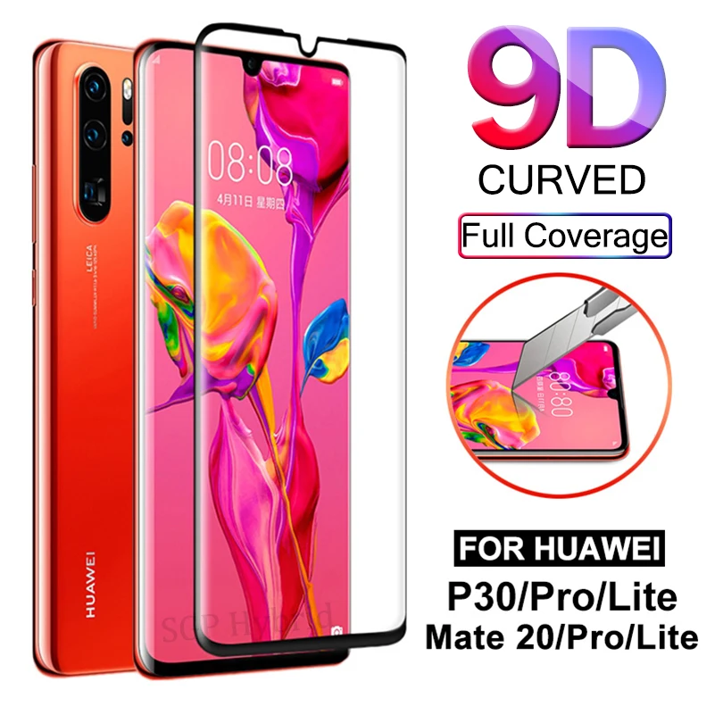 P20 Pro закаленное стекло ударопрочный 9 H жесткий 9D изогнутое стекло для huawei P10 P20 P30 Pro Lite P Smart Plus mate 20 протектор экрана