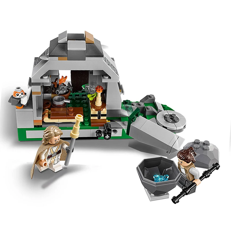 2019 Новый горячий джедай фильм войны дети Ahch To остров обучение и Legoings блоки