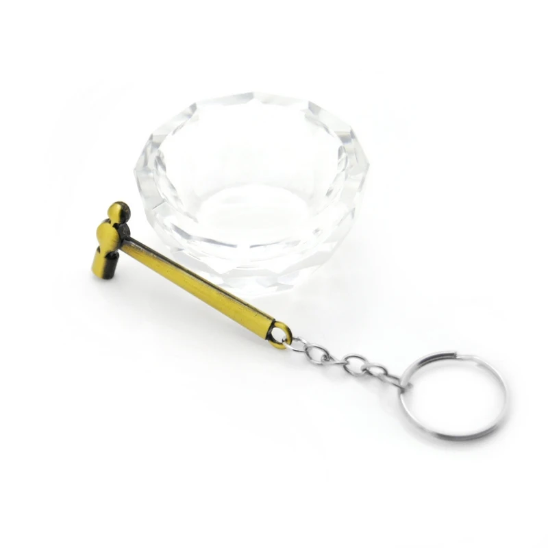

New Fashion Trinkets Top Quality Alloy Hammer Keyring Men's Gifts Jewelry keychain Original Key Holder