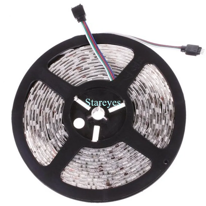Бесплатная доставка 5 шт. SMD 5050 60 светодиодный одов/м RGB лента м 300 DC12V IP65