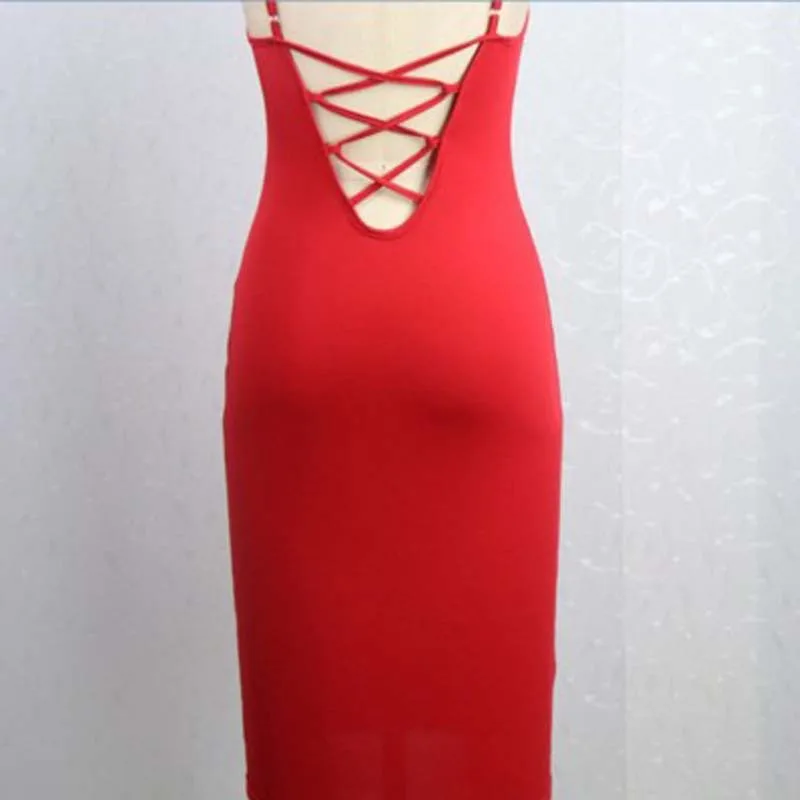 Летнее Сексуальное Женское вечерние облегающее короткое платье с открытой