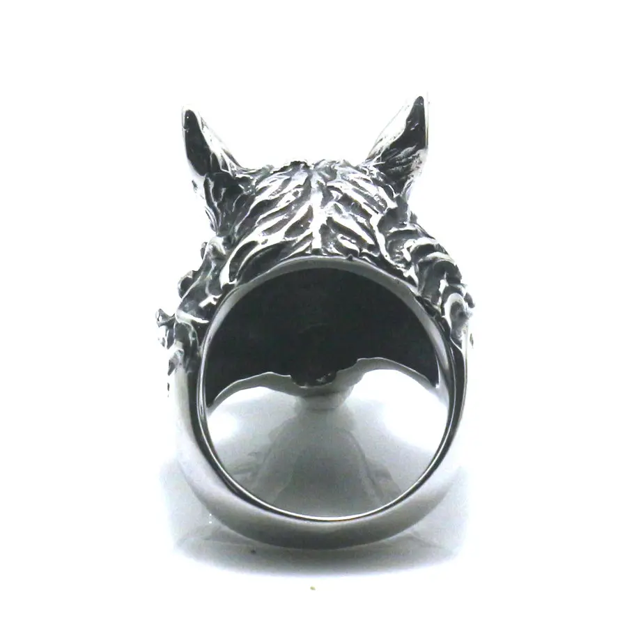 Size 7 to 15 Mens Boys 316L Stainless Cool Punk Gothic Wild Boar Hunting Ring |