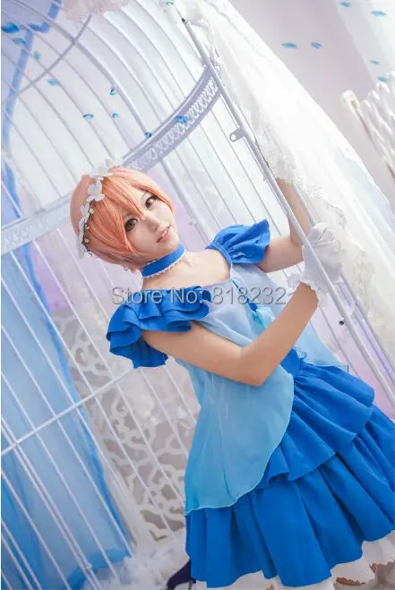 Шифоновое платье футболка Love Live Yume no Tobira Dreams Gate Rin Hoshizora Униформа наряд аниме