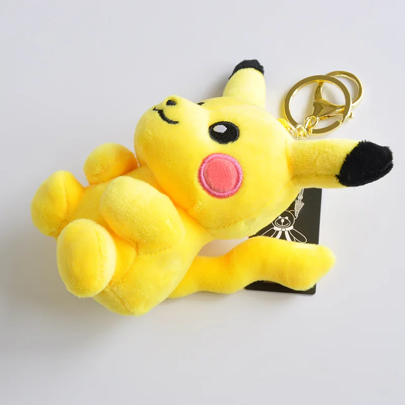 Плюшевый брелок Pikachu второго поколения с застежкой для игрушек 1 шт. 10 см сумка