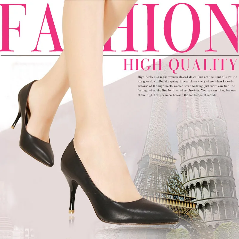7cm Heels Nude Fashion Pointed Toe Women Shoes High Patent Leather Ladies Designer Sexy Stilettos Office Pumps 2015 | Обувь