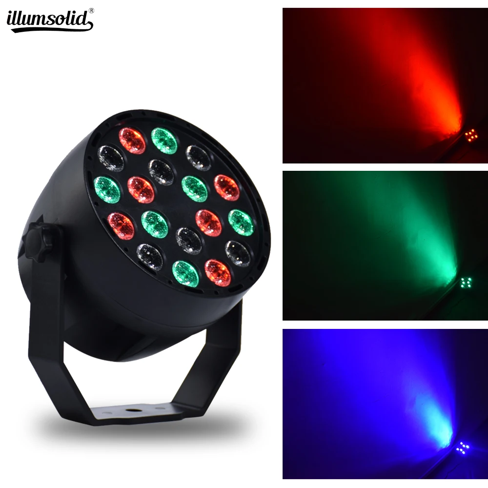 Led par Свет Звук Активированный для DJ Свадьба Рождество год студийное освещение для вечеринки