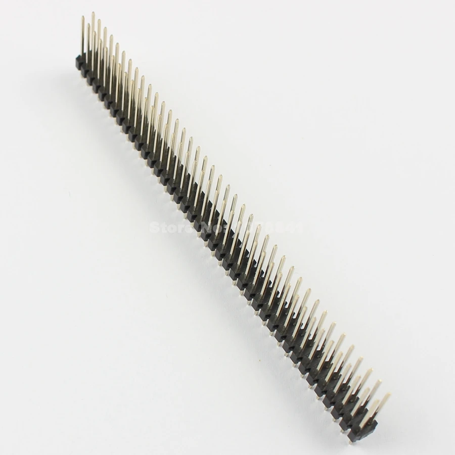 Позолоченные штыри 2 мм шаг 0 2x40 штырьков двухрядные длинные штырьковые ленты 15 50