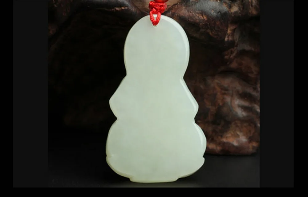 Подвеска из натурального нефрита Авалокитешвара и Тянь Юй резные Гуаньинь