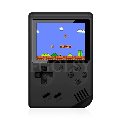 FGCLSY игровая консоль 8 бит ретро мини карманный портативный игровой плеер встроенный 168 классические игры ностальгическая игровая консоль - Цвет: black