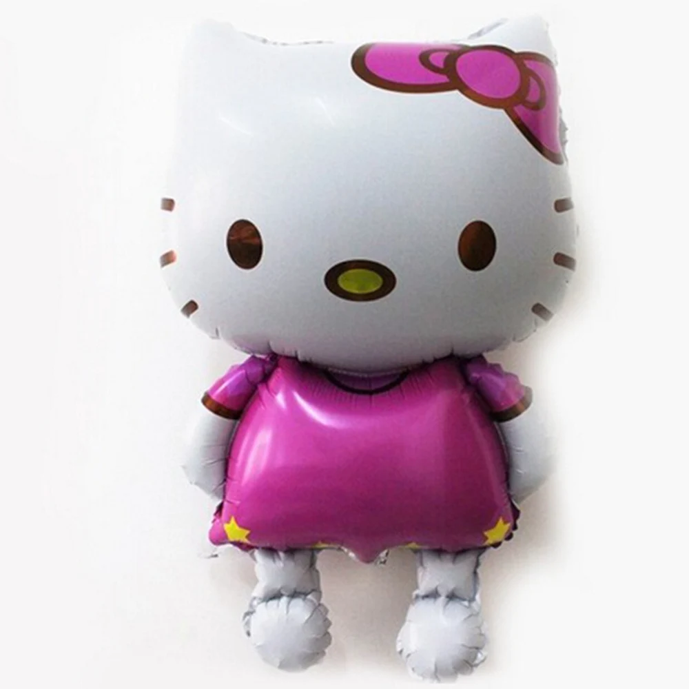 80*48 см большой размеры рисунок hello kitty фольга Воздушные шары мультфильм день