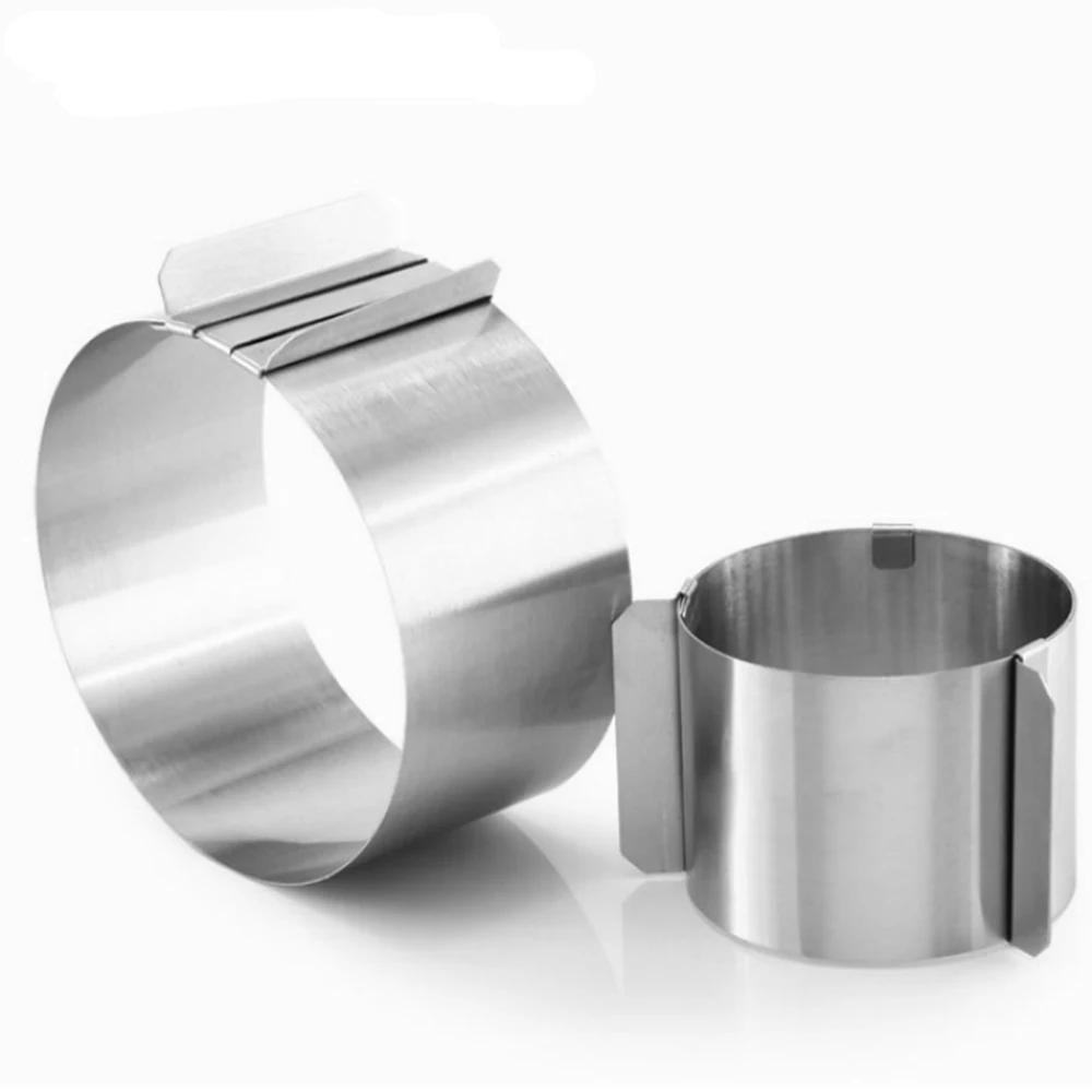 Маленький 10*5 см выдвижной из нержавеющей стали круг мусс кольцо выпечки набор