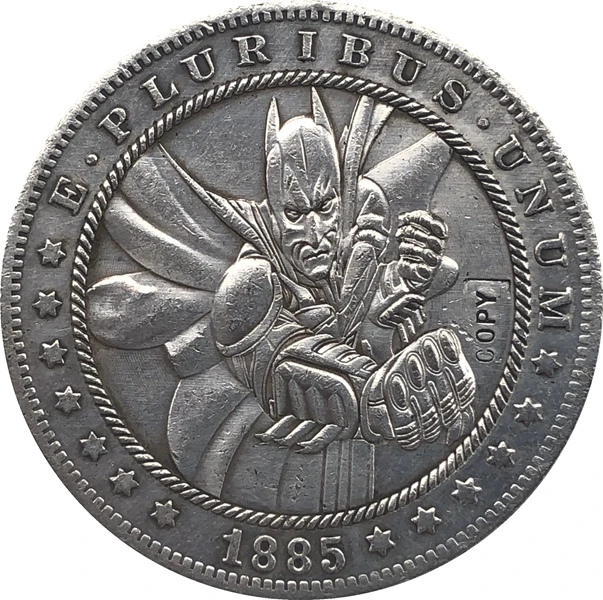 Hobo Nickel 1885 CC монета доллара США Моргана копия типа 118|Безвалютные монеты| |