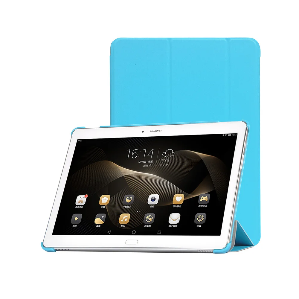 Чехол для huawei MediaPad M2 10 0 A01L A01W tri складной из искусственной кожи чехол Funda