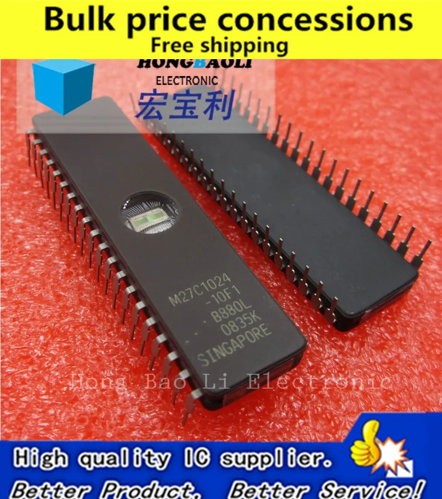 

Free Shipping 10PCS/lot M27C1024-10F1 M27C1024 CDIP IC Quality assurance