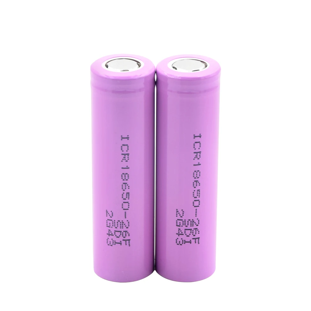 2 pieces 1/2/4/6/8/10 шт. 3,7 V Напряжение Высокая утечка 20A 18650 Батарея розового цвета с плоским верхом Перезаряжаемые 2600 мАч ICR 18650 литий-ионная литиевая Батарея - Цвет: 2 pieces