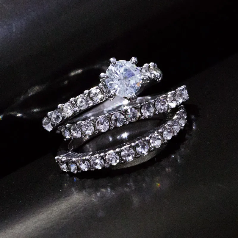 2018 Новое поступление аксессуары модное роскошное женское микро кольцо белое