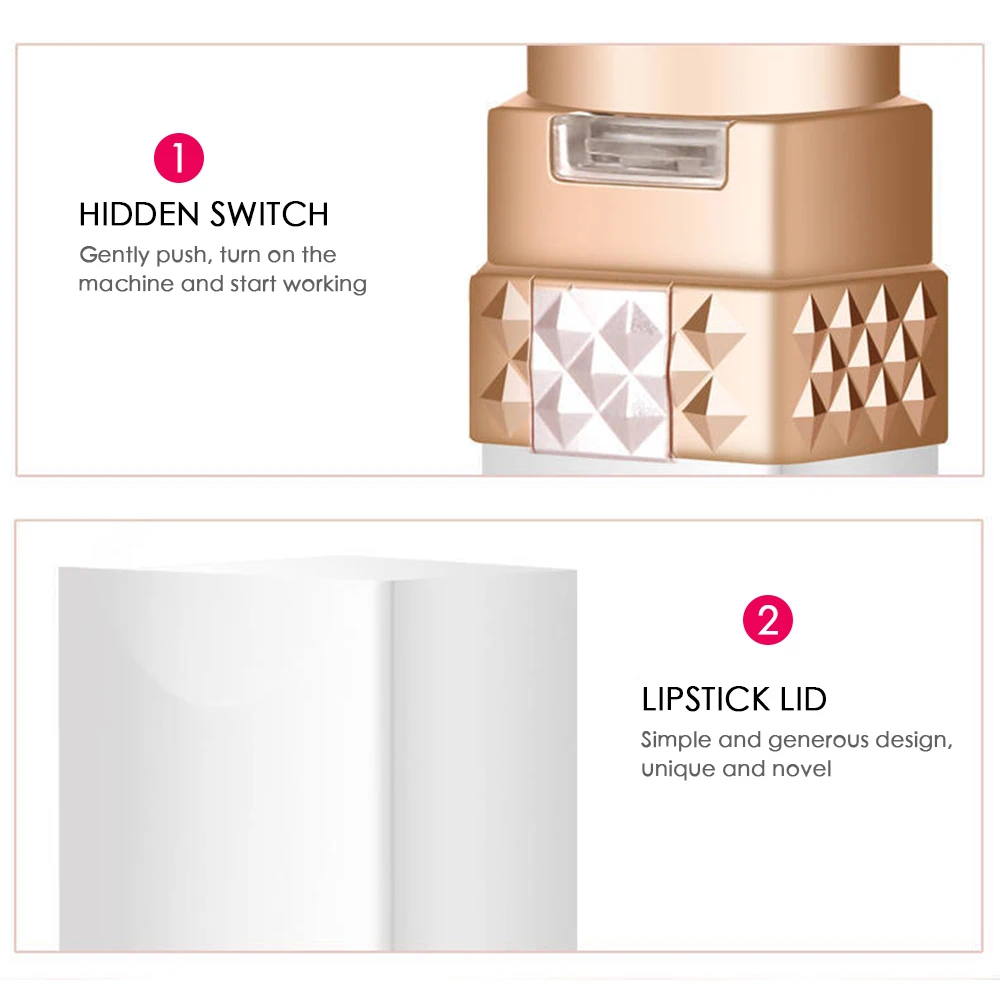 Мини электрическая губная помада для удаления волос женское устройство