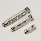 Бесплатная доставка, Родиевые застежки-булавки, фурнитура для ювелирных изделий, 15 мм, 30 мм, 38 мм, размер для самостоятельного изготовления ювелирных украшений, для поделок, для поделок