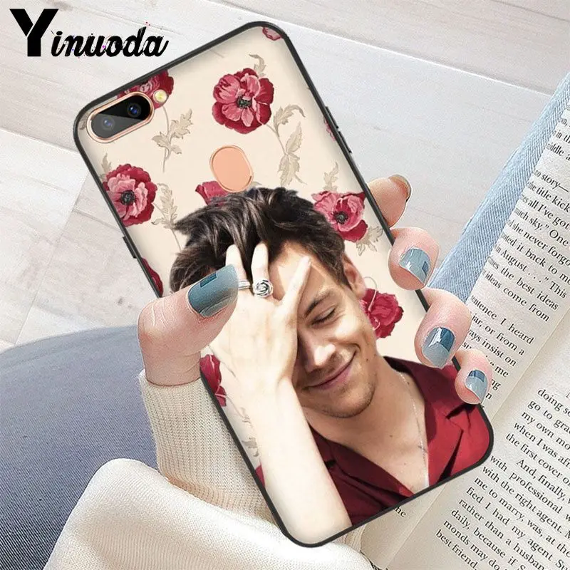 Yinuoda One Direction Tattoos Гарри черный мягкий чехол для телефона OPPO R11S Plus R15 Nornal Mirror Dream R9 |