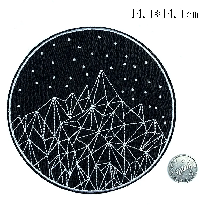 Новинка 9 стилей вышивка в виде пятиугольника значок со странным символом