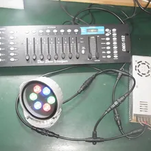 18W Светодиодный прожектор света DC 24V DMX512 трехканальный цветная