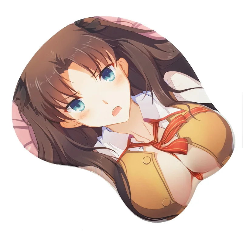 Коврик для мыши Tohsaka Rin с аниме Fatestay night 3D коврик Oppai упор на запястье|wrist rest|mouse pad wrist