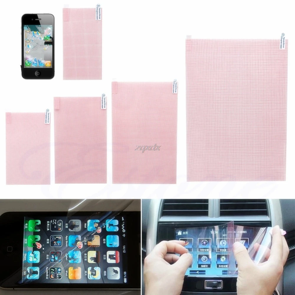 Novelty 6&quot 10&quot 2pcs LCD Screen Protector DIY Guard Film Cover For Phone Tablet Whosale&ampDropship|Защитные стёкла и