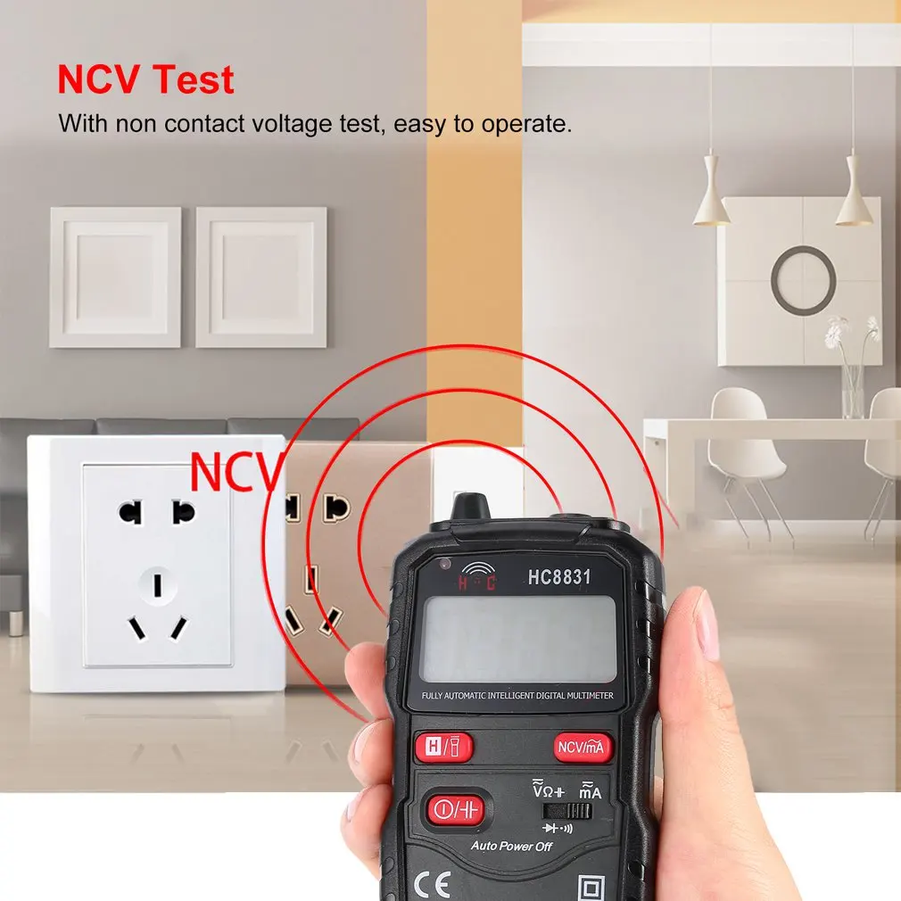 HC8831 3 1/2 ЖК цифровой мультиметр Мини DC/AC напряжение измеритель тока ручной диодный