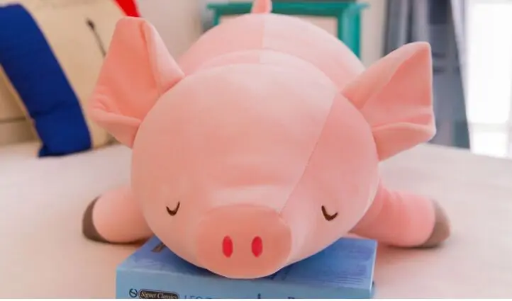 Милый розовый поросенок плюшевая игрушка очень мягкая хлопковая кукла