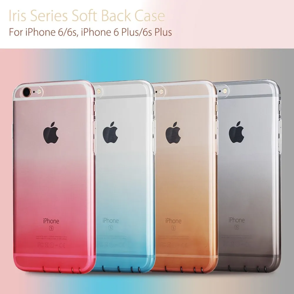 Rock для iphone 6s plus чехол 6 plus чехол градиентный цвет роскошный для девочек и мальчиков ударопрочный чехол для телефона мягкий чехол для телефона ip6