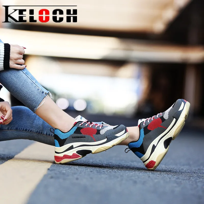 Keloch/осенне-зимние кроссовки в Корейском стиле мужская и женская обувь для бега