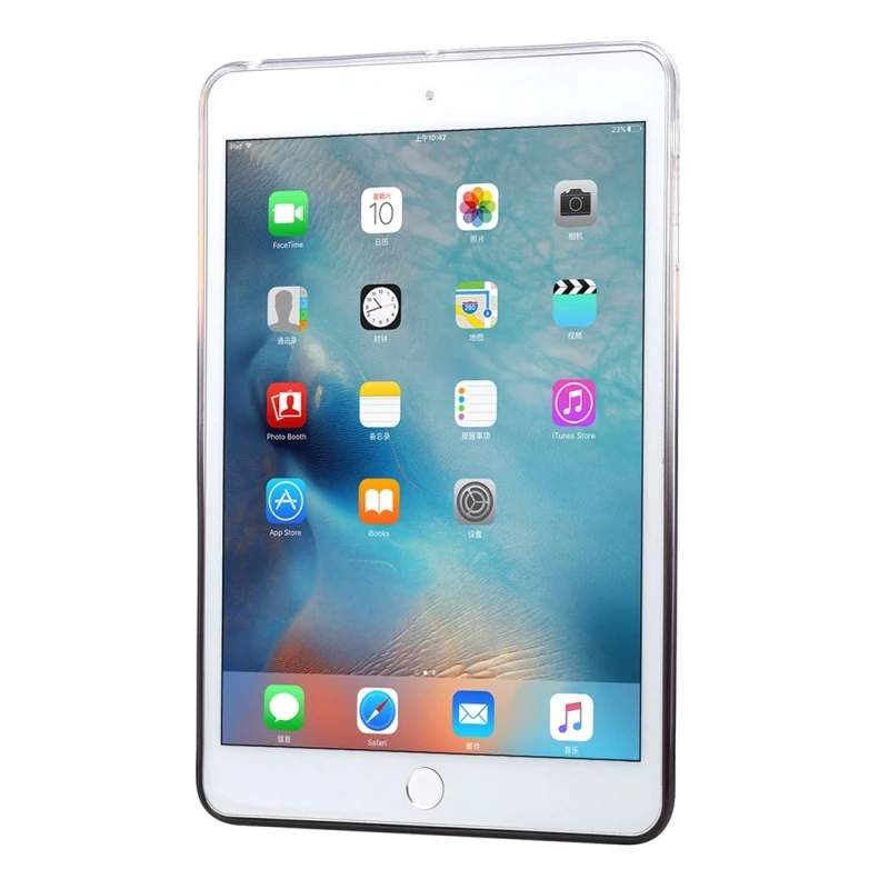 Градиентный Прозрачный чехол для IPad Mini 1 2 3 силиконовый ультра тонкий мягкий TPU 7 9